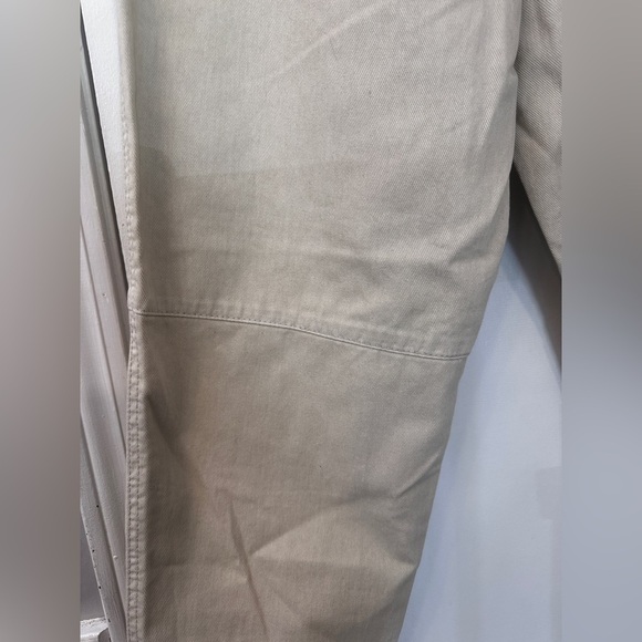 Easel Women’s Small Beige Utility Carpenter Pants 100% Cotton High Waist - Picture 9 of 13